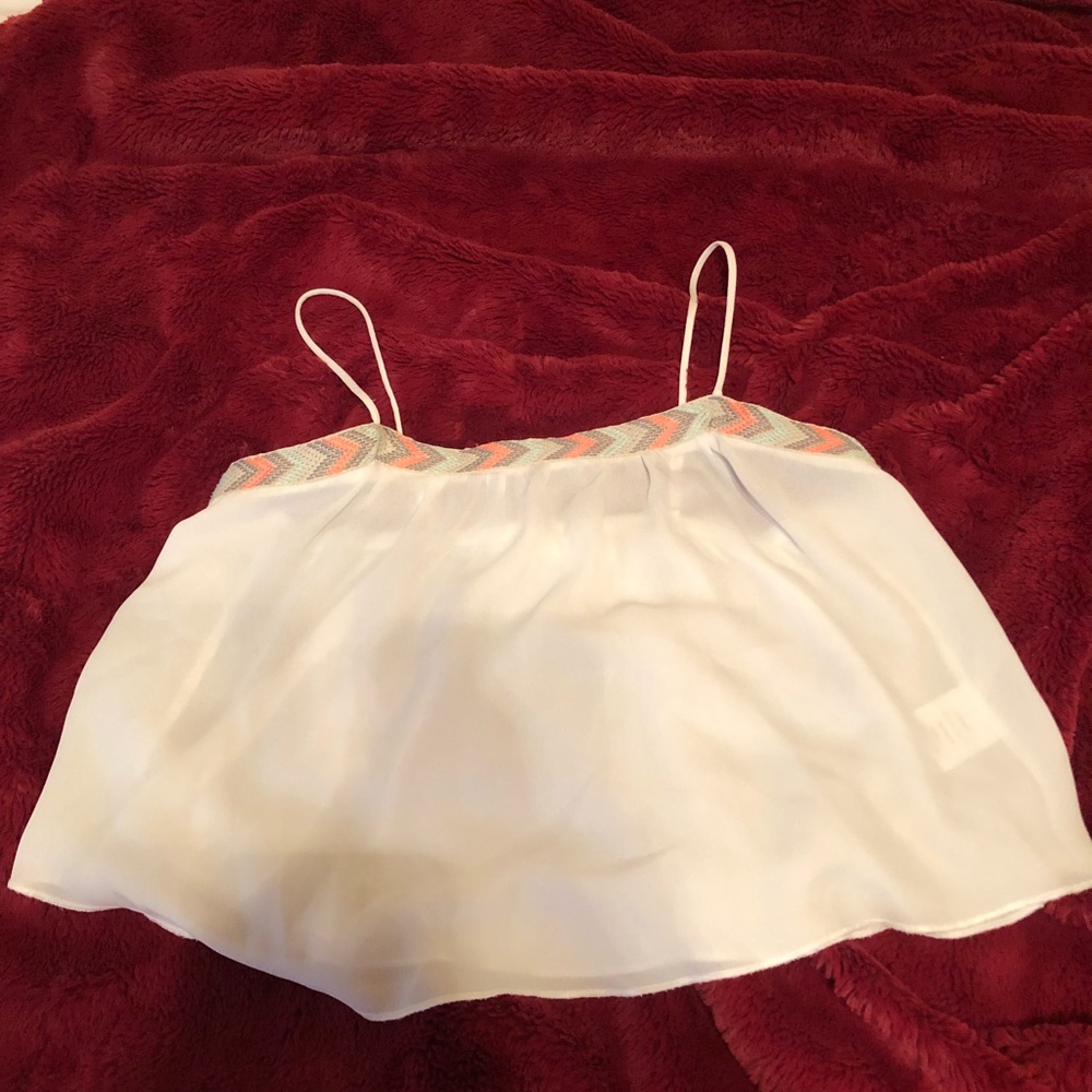 La Hearts White Crop Tank
